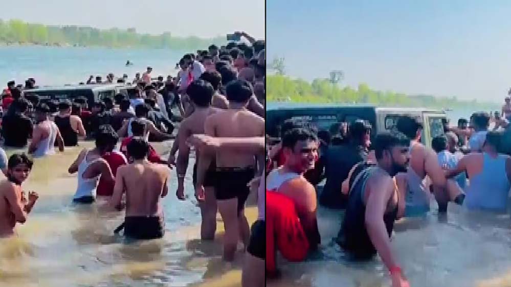 वायरल Reel के चक्कर में नदी में दौड़ाई थार, वीडियो सामने आते ही मचा हड़कंप