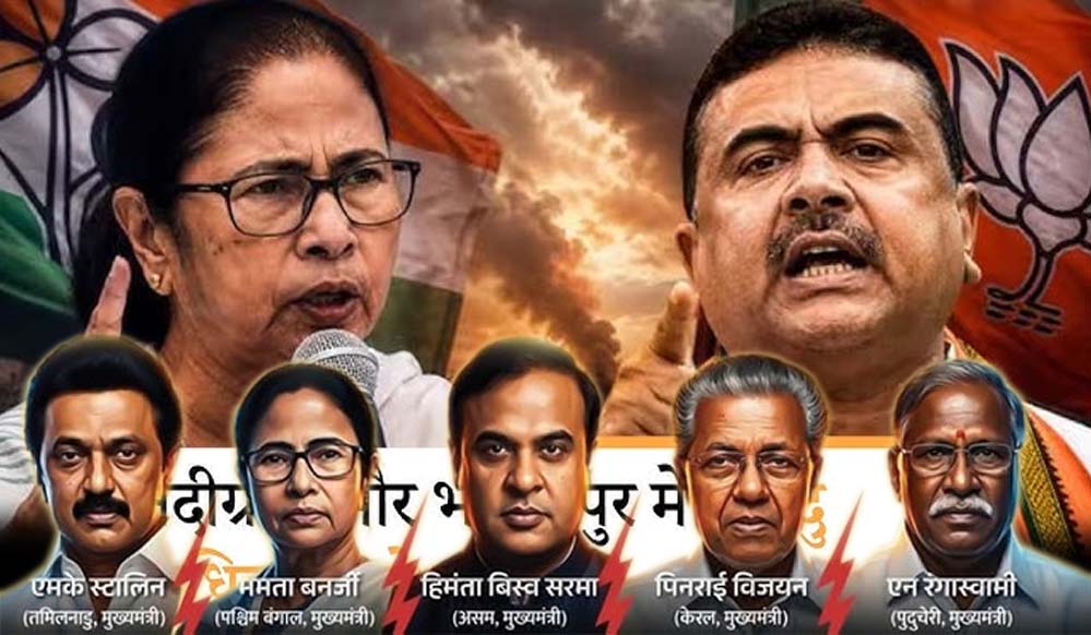 असम और बंगाल में भगवा विजय, सुवेंदु अधिकारी का भवानीपुर में उभरता कद