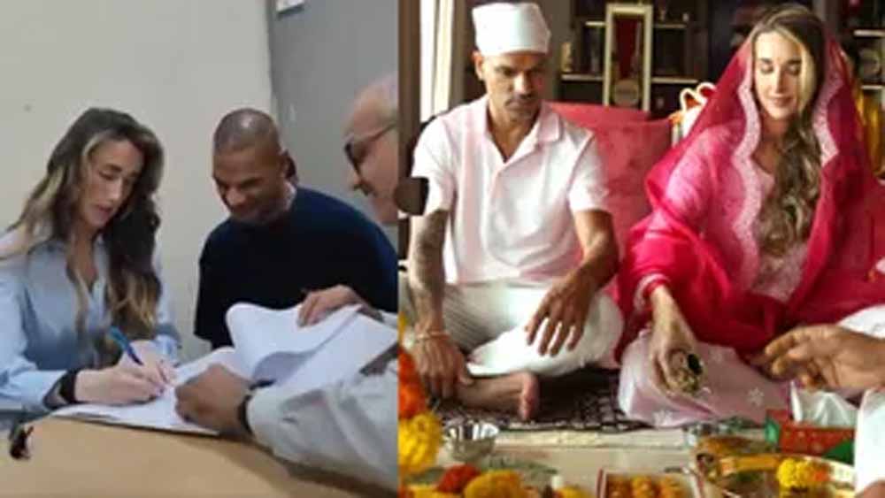 शिखर धवन की नई पारी: ग्रैंड वेडिंग के बाद सोफी शाइन संग शादी हुई ऑफिशियल