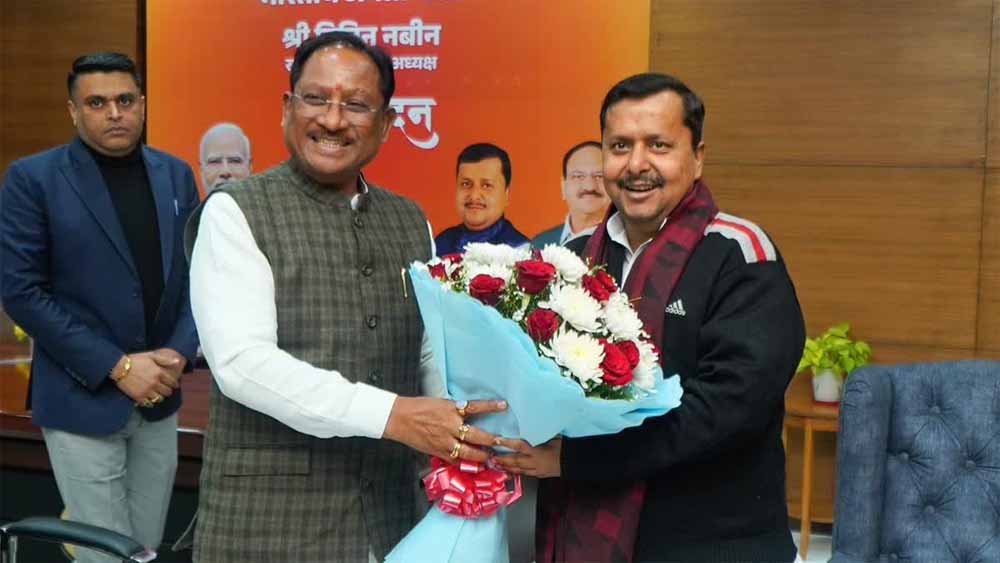 छत्तीसगढ़ के विकास को नई रफ्तार देने पर CM साय और नितिन नवीन के बीच चर्चा