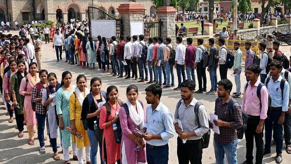 72 जिलों के 1011 परीक्षा केन्द्रों पर आयोजित हुई परीक्षा, लगभग 90 प्रतिशत अभ्यर्थियों ने किया प्रतिभाग